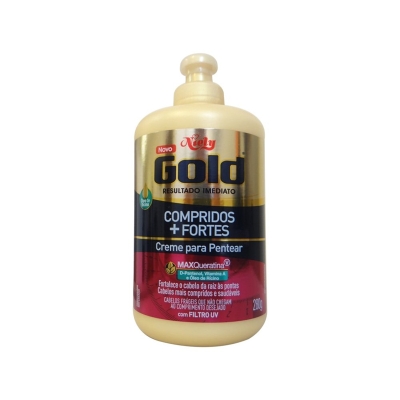 Creme de Pentear niely Gold compridos + Fortes 280g