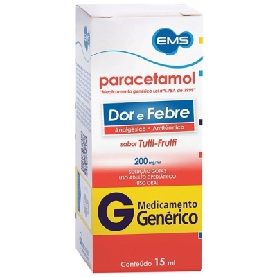 Paracetamol gotas 200mg/ml 15ml ems