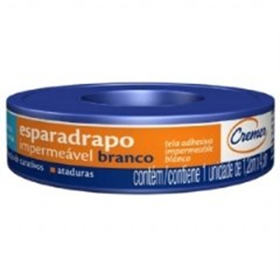 Esparadrapo impermeavel cremer branco, 1 unidade com 1,2cm x 4,5m