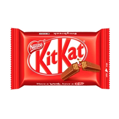 Chocolate Kit Kat ao leite, 1 unidade com 41,5g