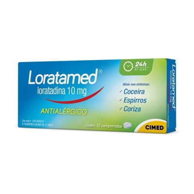 Loratamed 10mg 12 comprimidos cimed (loratadina)