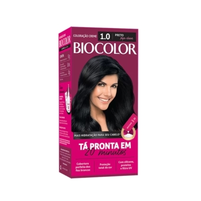 Tintura em creme biocolor mini kit preto 1.0