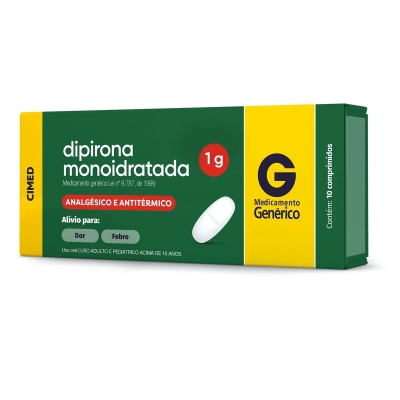 Dipirona 1g 10 comprimidos cimed