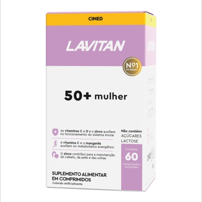 Lavitan senior 50+ mulher 60 comprimidos cimed