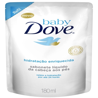 Sab liq dove baby hid enriquecida refil 180ml