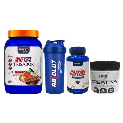 Combo Whey Trisabor Baunilha Chocolate Morango 900g