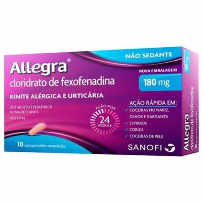 %allegra 180mg 10 comprimidos (fexofenadina)