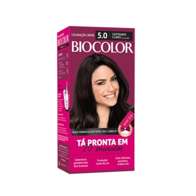 Tintura em creme biocolor mini kit castanho claro 5.0