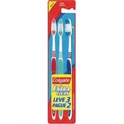 Escova de Dente colgate Professional extra clean media, leve 3 pague 2