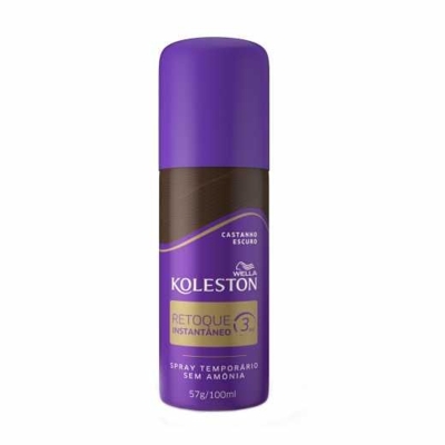 Retoque de raiz em spray koleston castanho escuro 100ml