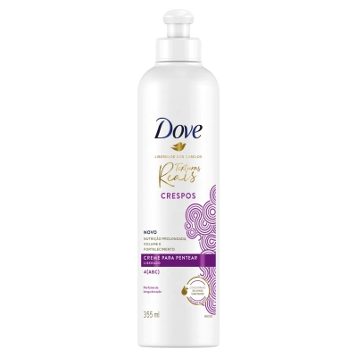 Creme pentear dove texturas reais crespo 355ml