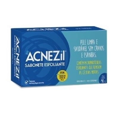 Acnezil sabonete esfoliante 90g,