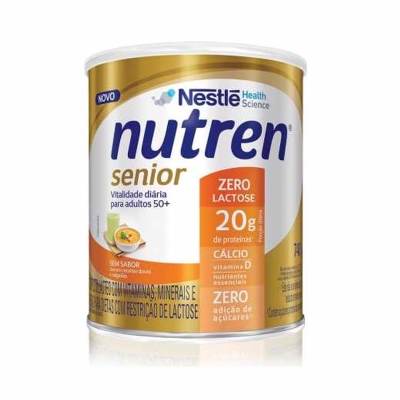 Complemento alimentar nutren senior zero lactose sem sabor 740g