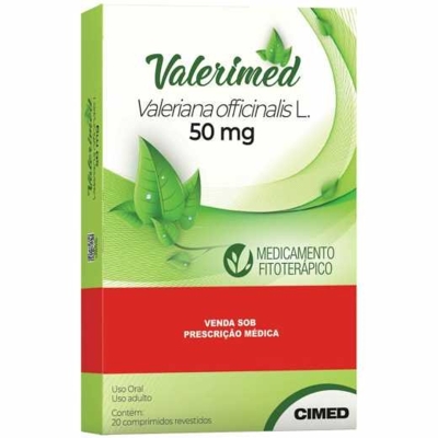 Valerimed 50mg 20 comprimidos cimed ( valeriana officinalis l)