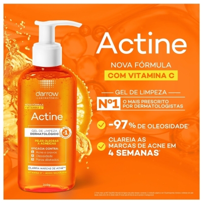 Actine gel de limpeza darrow 140 gramas