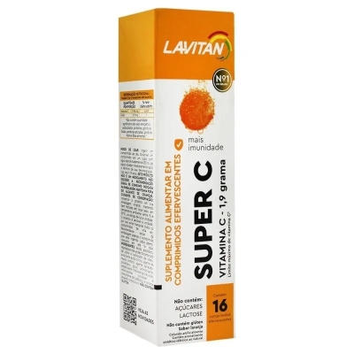 Lavitan Multi + C Comprimido Efervescentes 10 Comprimidos Laranja e Acerola