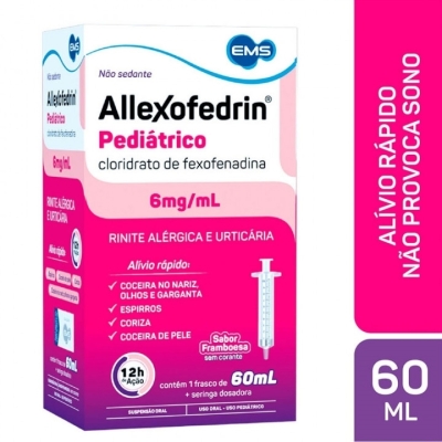 Allexofedrin xarope infantil 6mg/ml 150ml ems (fexofenadina)