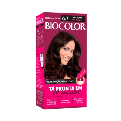 Tintura em creme biocolor mini kit chocolate 6.7