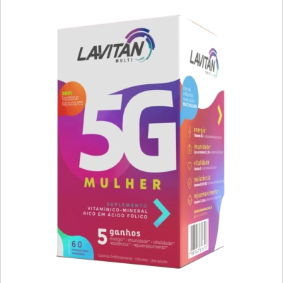 Lavitan multi mulher 5g 60 comprimidos