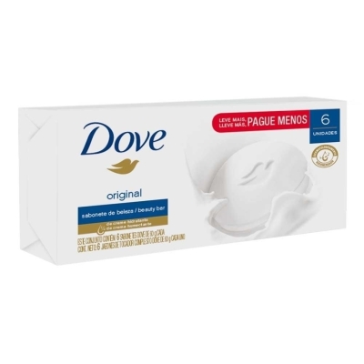 Sabonete Dove Original Barra 6 Unidades Com 90g Cada