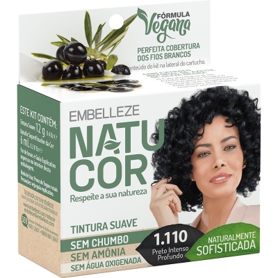 Tintura Natucor 1.11 Azeite De Oliva Negra Preto Inten 