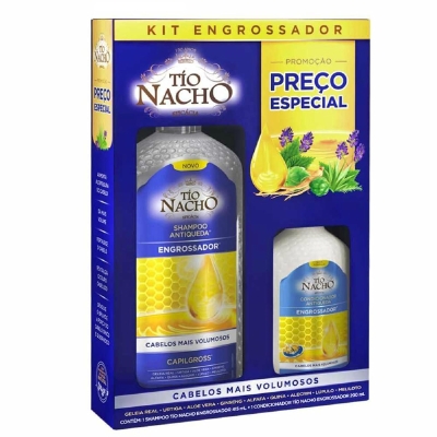 Kit tio nacho sh+cond engrossador 415ml