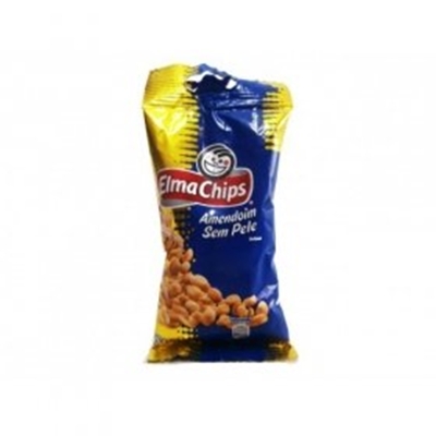 Amendoim elma chips sem pele, frito e salgado com 40g