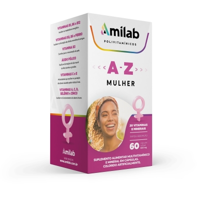 Amilab A Z Mulher 60 Cápsulas