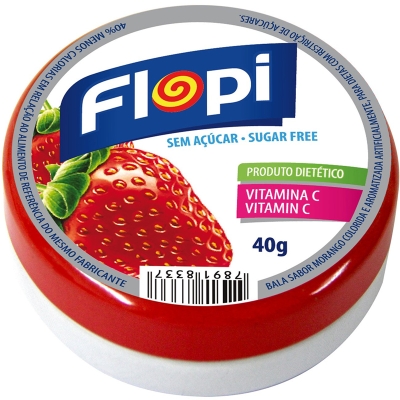 Bala flopi sem acucar fruit mix diet 40g