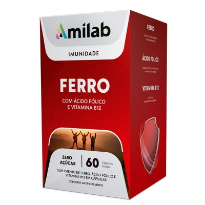 Amilab ferro 60 capsulas