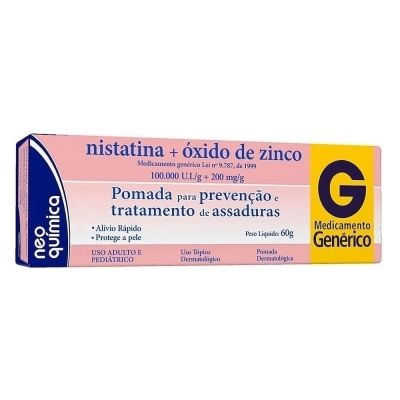 Nistatina+oxido zinco pomada 60gr neo quimica