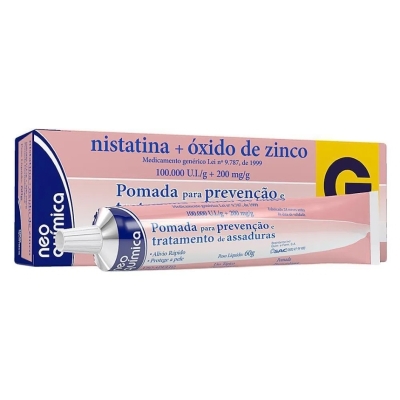 Nistatina+oxido zinco pomada 60gr neo quimica