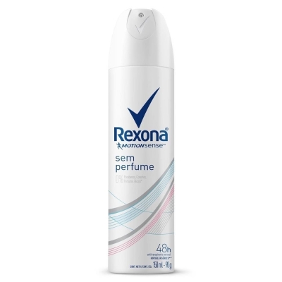 Desodorante antitranspirante aerosol rexona sem perfume 150ml