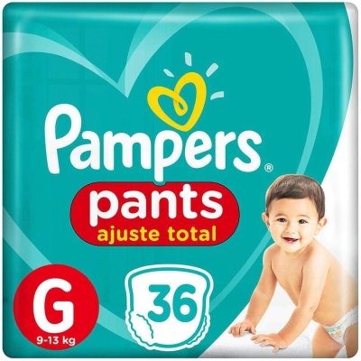 Fralda pampers pants mega g 36un