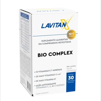 Lavitan x bio complex 30 comprimidos cimed