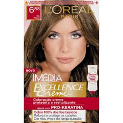 Tintura em creme imedia excellence mel 6.88