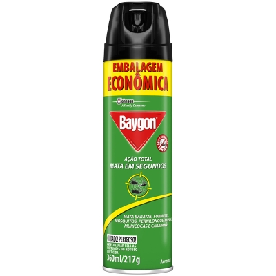 Inseticida baygon acao total aerosol 360ml