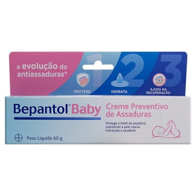 Creme Preventivo de Assaduras sem Perfume Bepantol Baby 60g