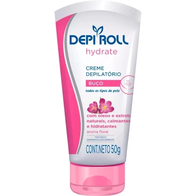 Creme Depilatorio Facial DepiRoll hydrate, 1 unidade com 50g