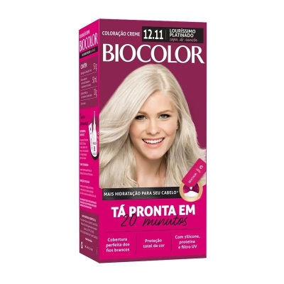 Tintura em creme biocolor mini kit louro ousado 12.11