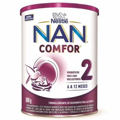 Formula infantil nan comfor 2 6 a 12 meses 800g