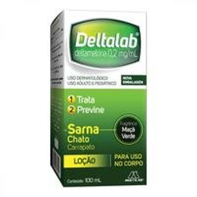 Deltalab 0,2mg/mL, caixa com 1 frasco com 100mL de locao de uso dermatologico