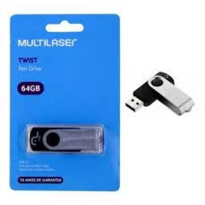 Pendrive multilaser twist 64gb