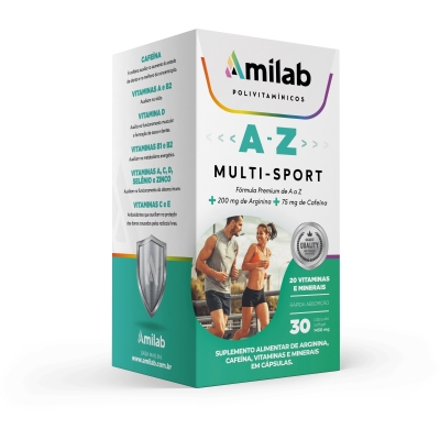 Amilab multi sport arginina+cafeina az 30 capsulas