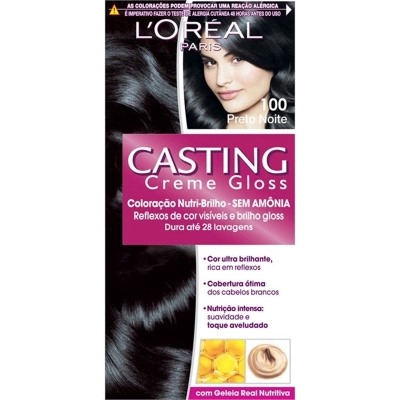 Tintura casting creme gloss preto noite 100