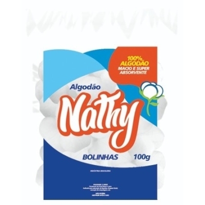 Algodão bola 100g Nathy 