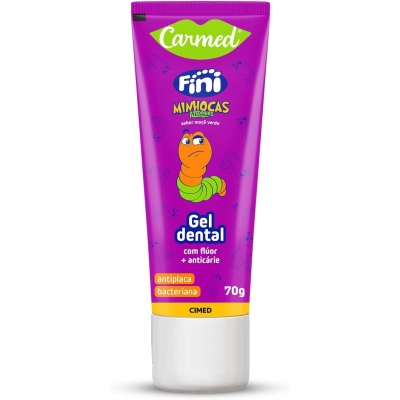 Gel dental carmed fini minhocas c/fluor 70g