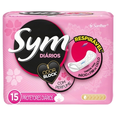 Prot diario sym c/perfume 15un