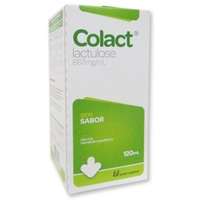 Colact 667mg/mL, caixa com 1 frasco com 120mL de xarope, sem sabor